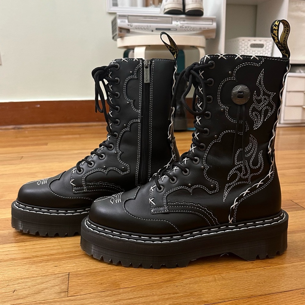 Dr. Martens Jadon Hi gothic Americana leather platform boots